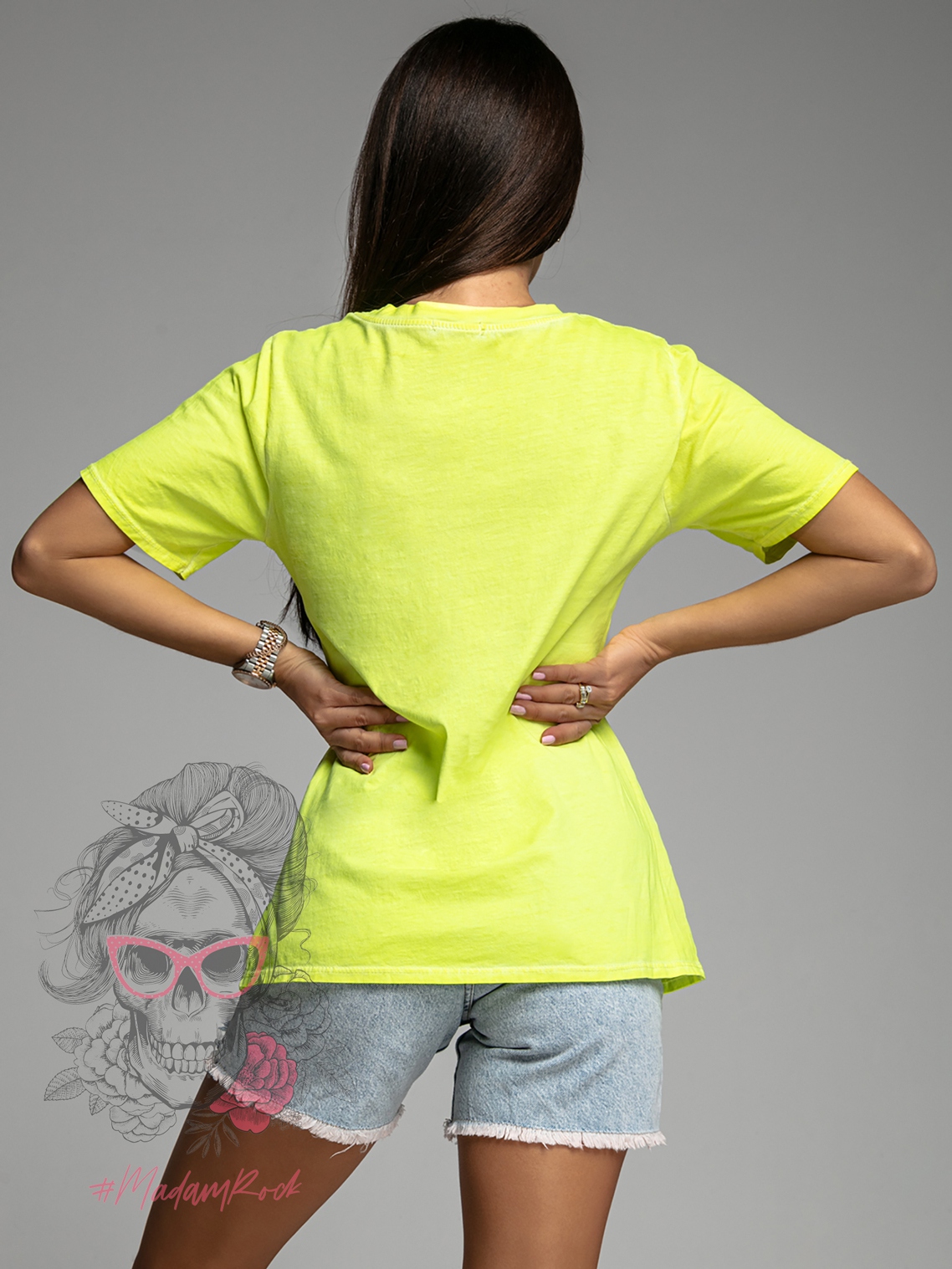 T-shirt bawełniany Kers neonowy żółty T-shirt bawełniany Kers neonowy żółty