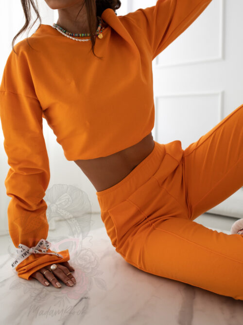 Komplet bawełniany SoftMari pomarańczowy