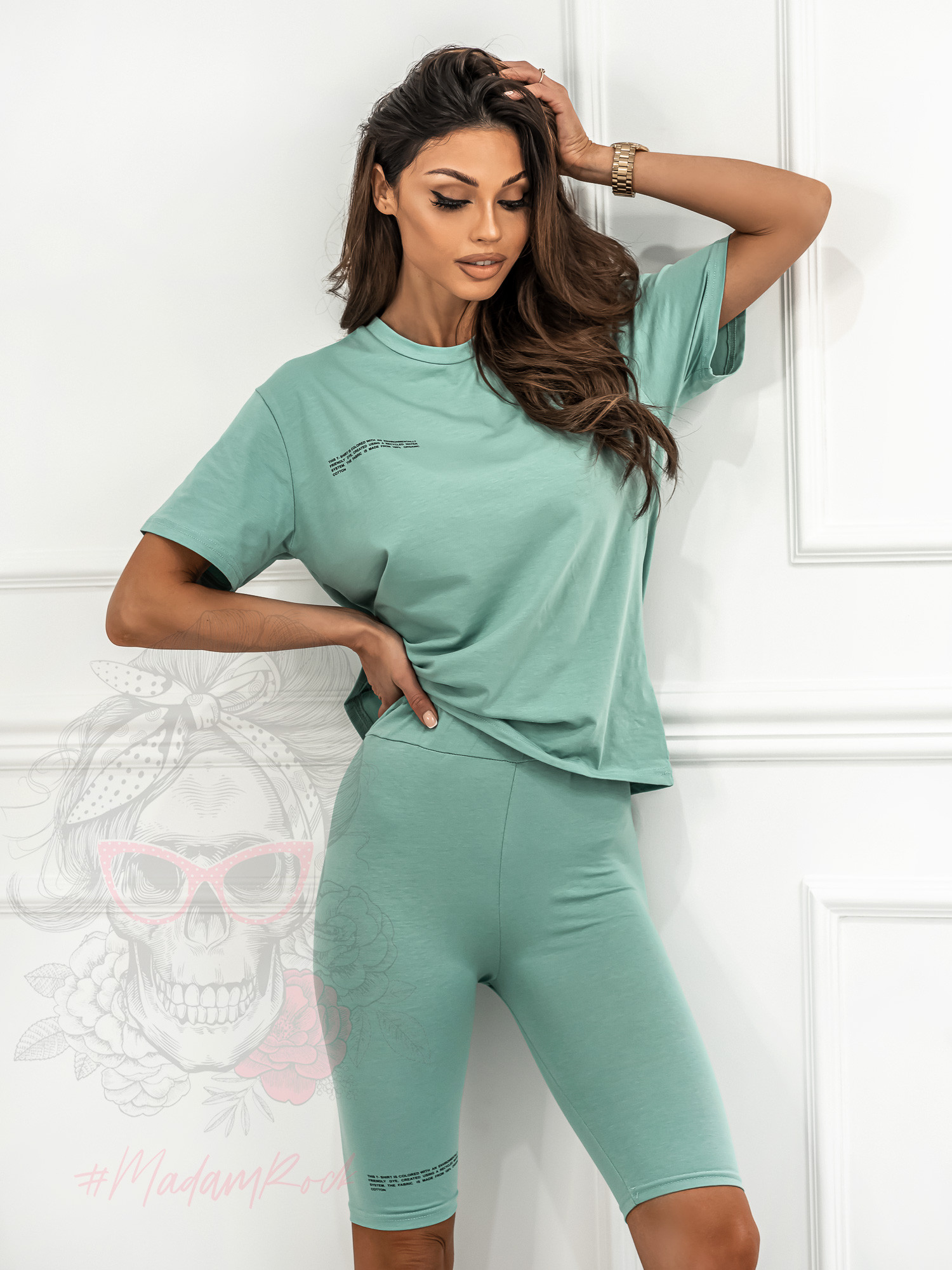 Komplet sportowy Organic Cotton turkusowy Komplet sportowy Organic Cotton turkusowy