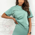 Komplet sportowy Organic Cotton turkusowy