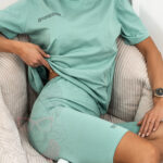 Komplet sportowy Organic Cotton turkusowy