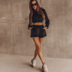 Komplet welurowy Velvet Style czarny