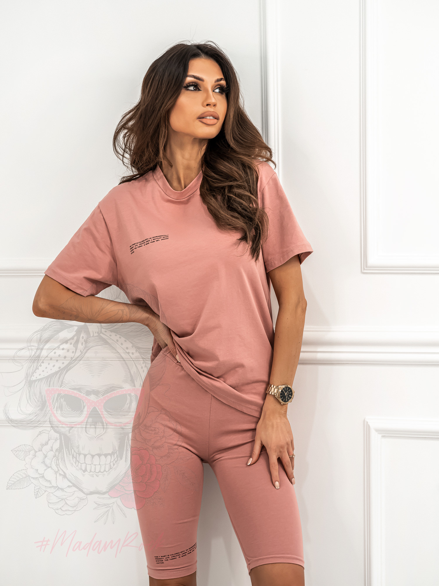 Komplet sportowy Organic Cotton brudny róż Komplet sportowy Organic Cotton brudny róż