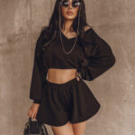 Komplet zwiewny Spring Spirit czarny