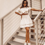 Komplet z rozcięciami Ola Voga Summer Girls ecru