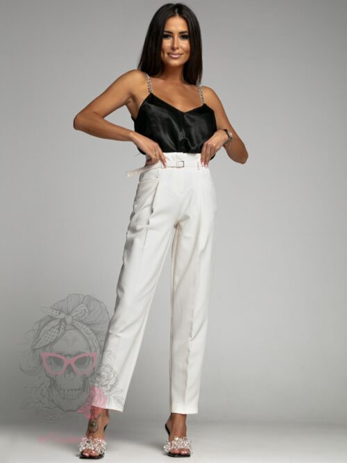 Top na ramiączka Pelabo czarny