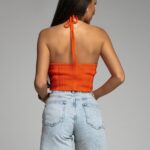 Top boho Holbosh pomarańczowy