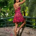 Komplet wakacyjny NB Bakhal różowy