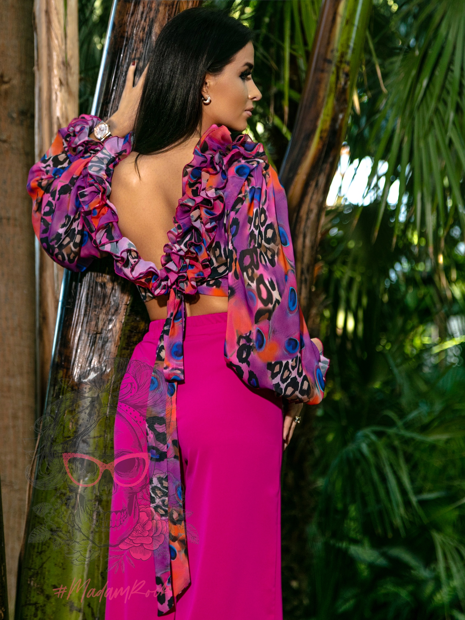 Bluzka szyfonowa NB Catema różowa