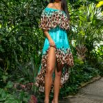 Sukienka wakacyjna NB Tuluca turkusowa