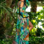 Sukienka maxi NB Paraiso zielona