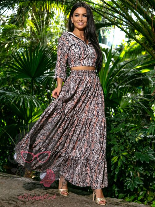 Spódnica maxi NB Los Mochis panterka