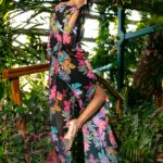 Komplet ze spodniami NB Bali w motyle czarny