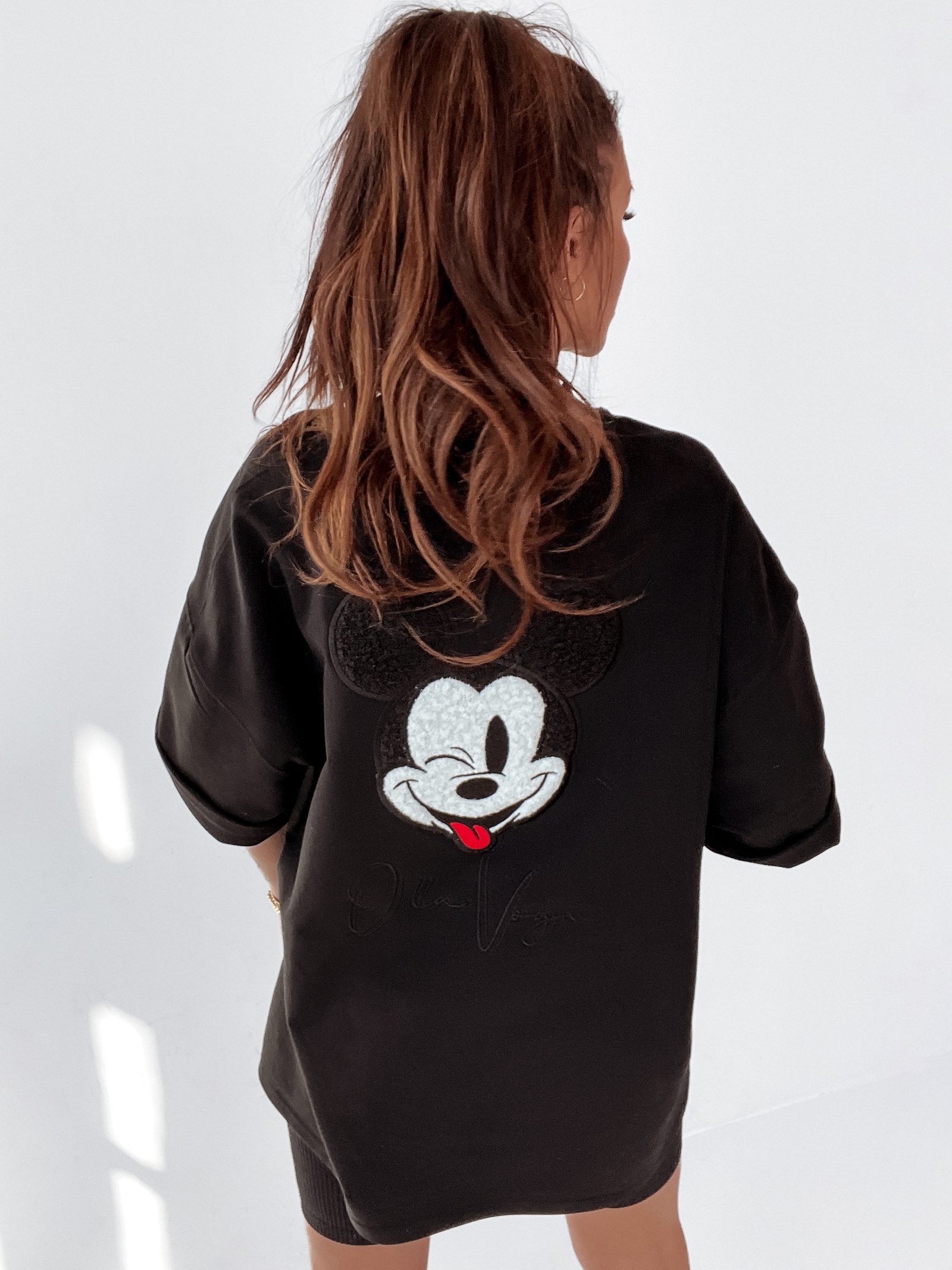 T-shirt oversize Ola Voga Our Mouse czarny