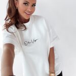 T-shirt oversize Ola Voga Our Mouse ecru