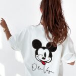 T-shirt oversize Ola Voga Our Mouse ecru