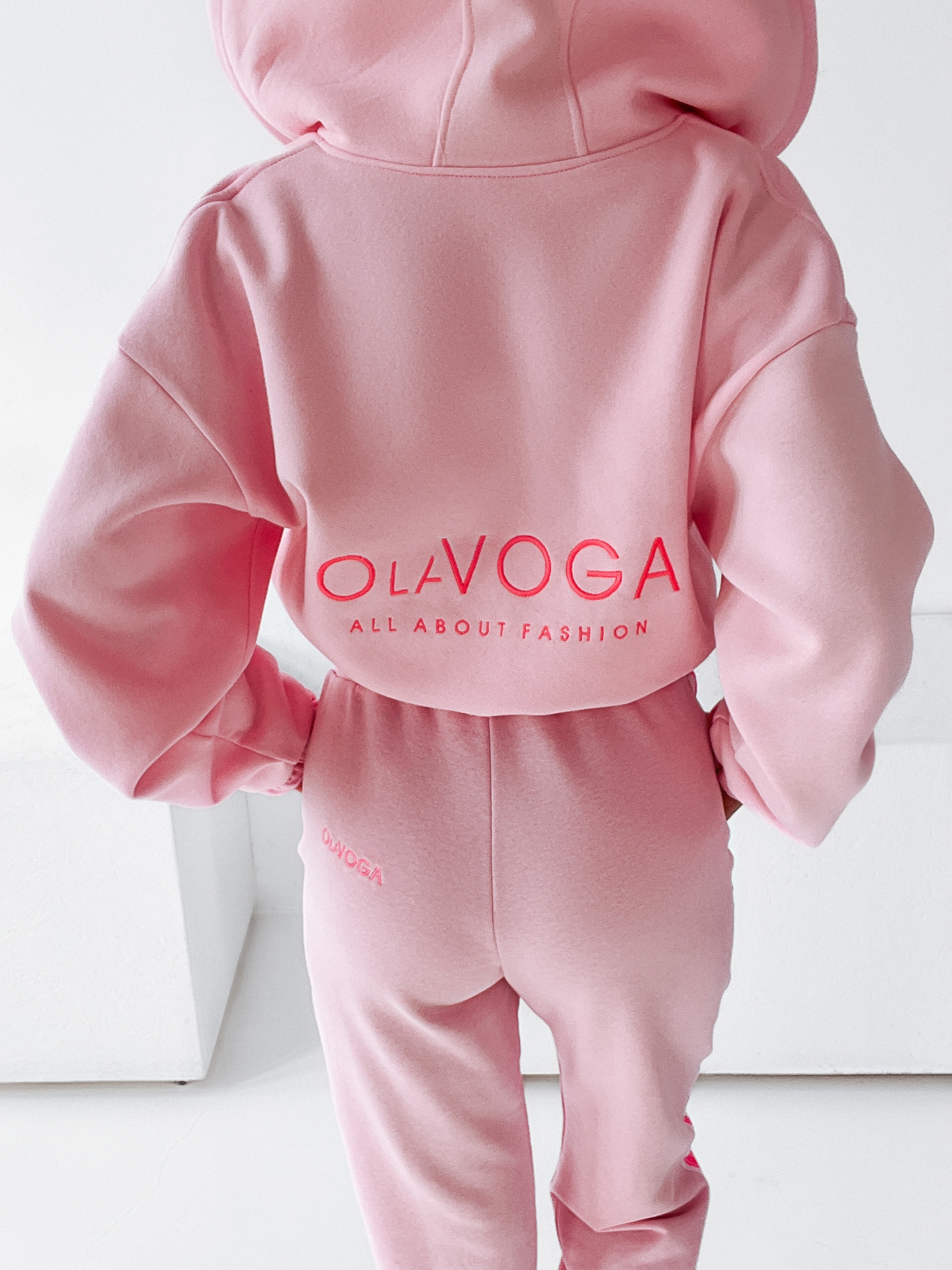 Bluza bawełniana Ola Voga Pink Zipper pudrowa Bluza bawełniana Ola Voga Pink Zipper pudrowa