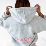 Bluza bawełniana Ola Voga Pink Zipper j.szara