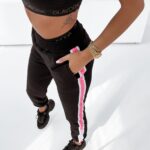 Spodnie dresowe Neon Lines Ola Voga czarne