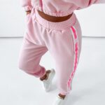 Spodnie dresowe Neon Lines Ola Voga pudrowy róż