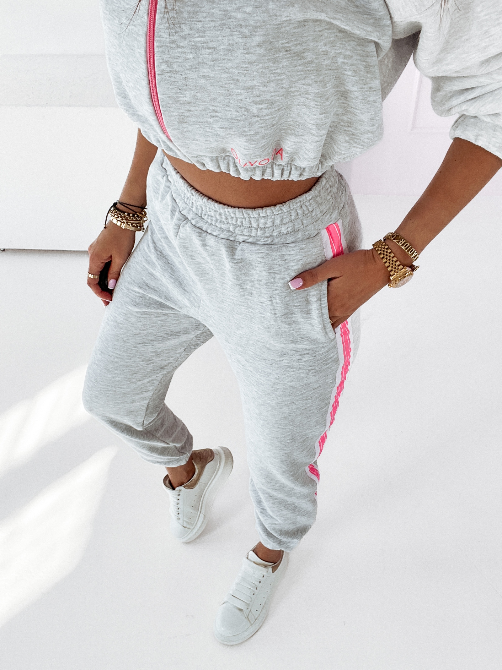 Spodnie dresowe Neon Lines Ola Voga j.szare
