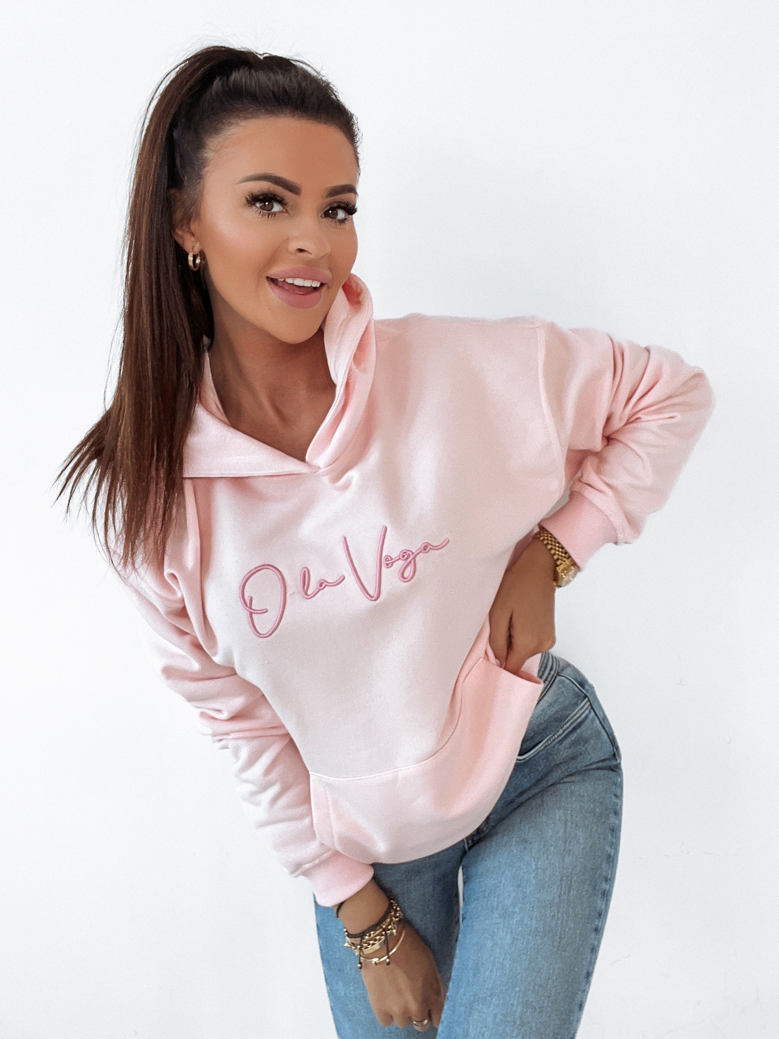 Bluza Spring Mood Woman Ola Voga pudrowy róż