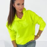 Bluza Spring Mood Woman Ola Voga neonowa limonkowa