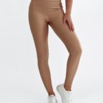 Legginsy połyskujące O'la Voga Heart beżowe