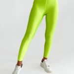 Legginsy połyskujące O'la Voga Heart limonkowe