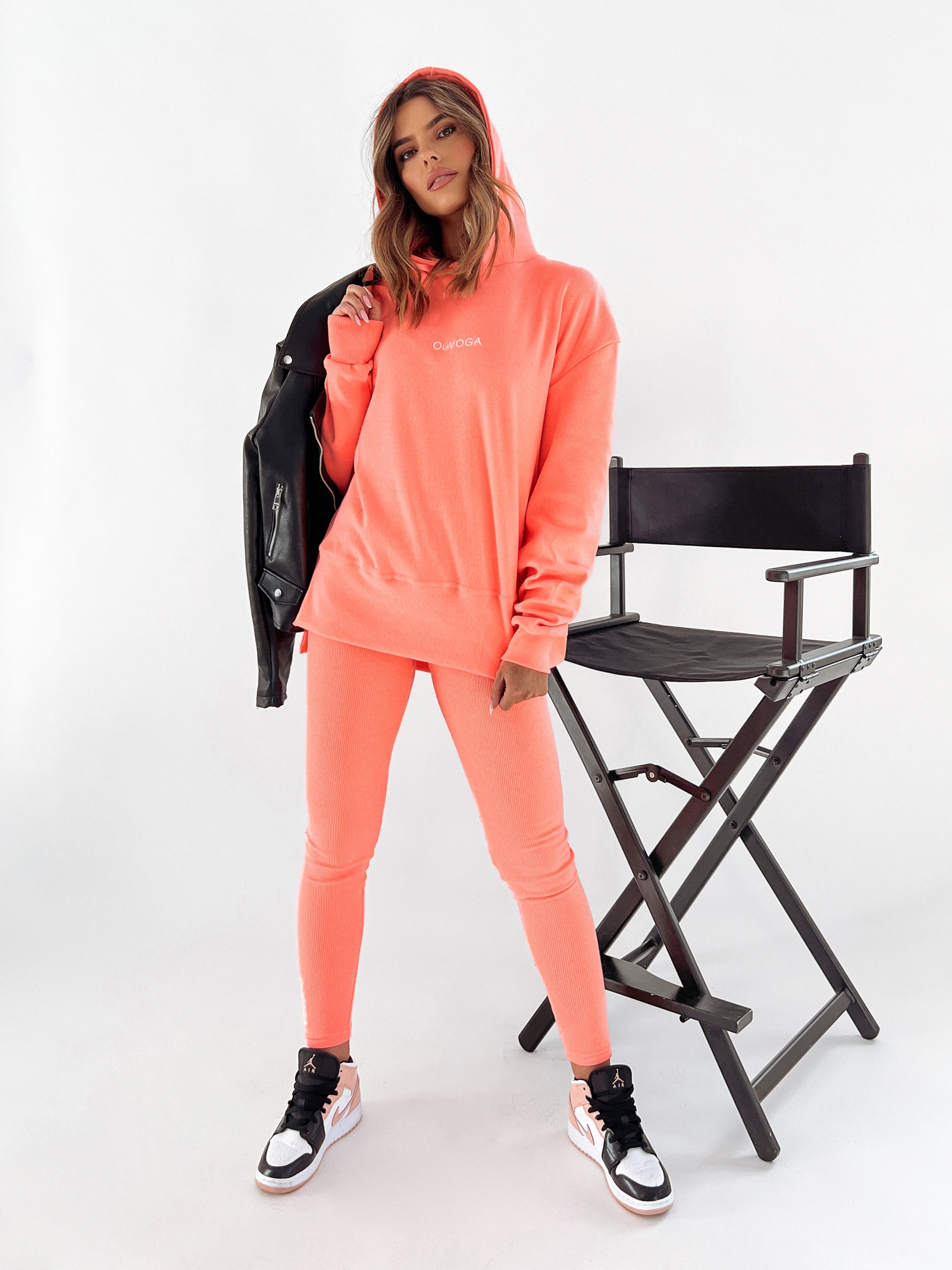 Komplet sportowy Amber Ola Voga pomarańczowy