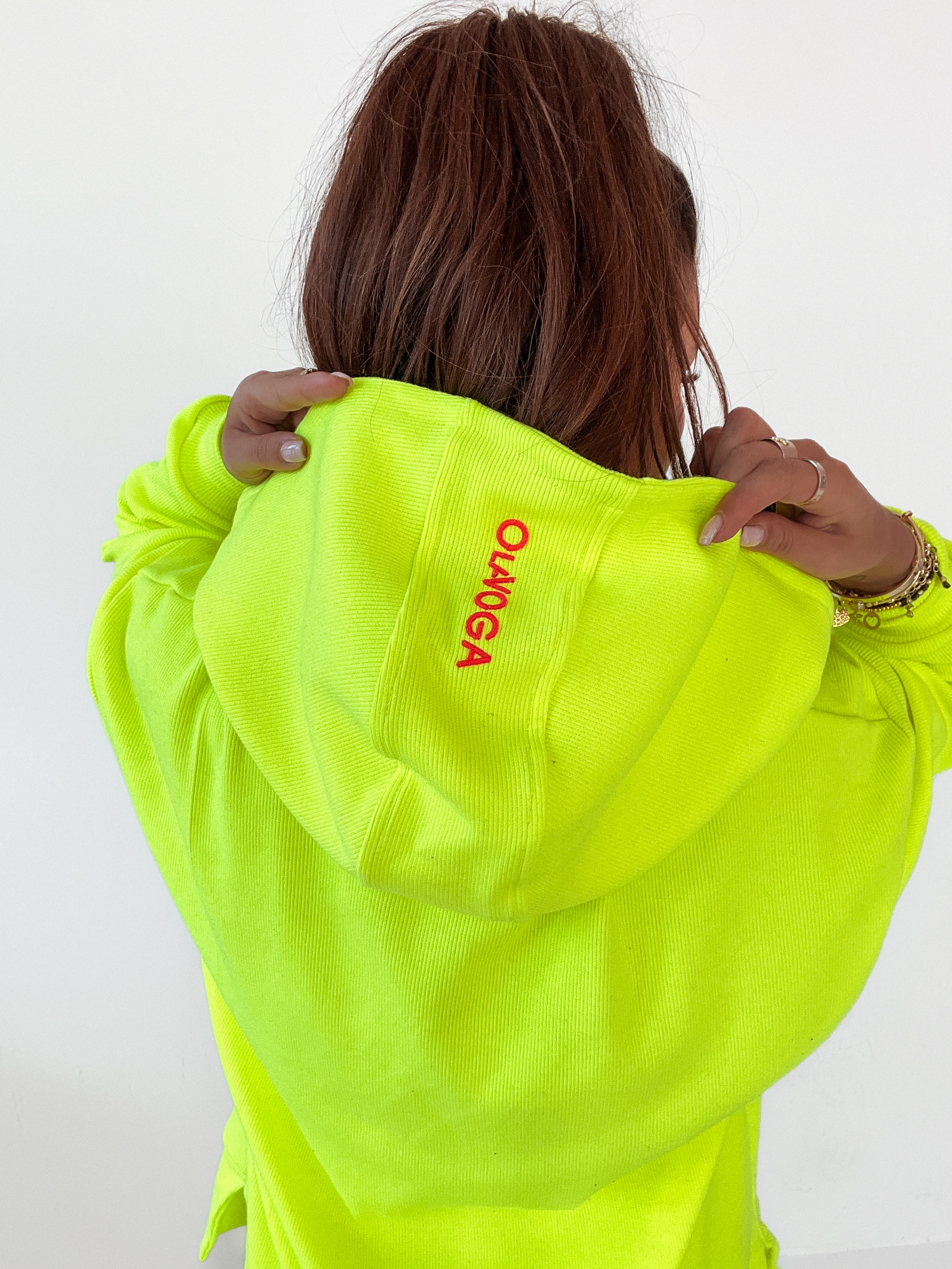 Komplet sportowy Amber Ola Voga limonkowy