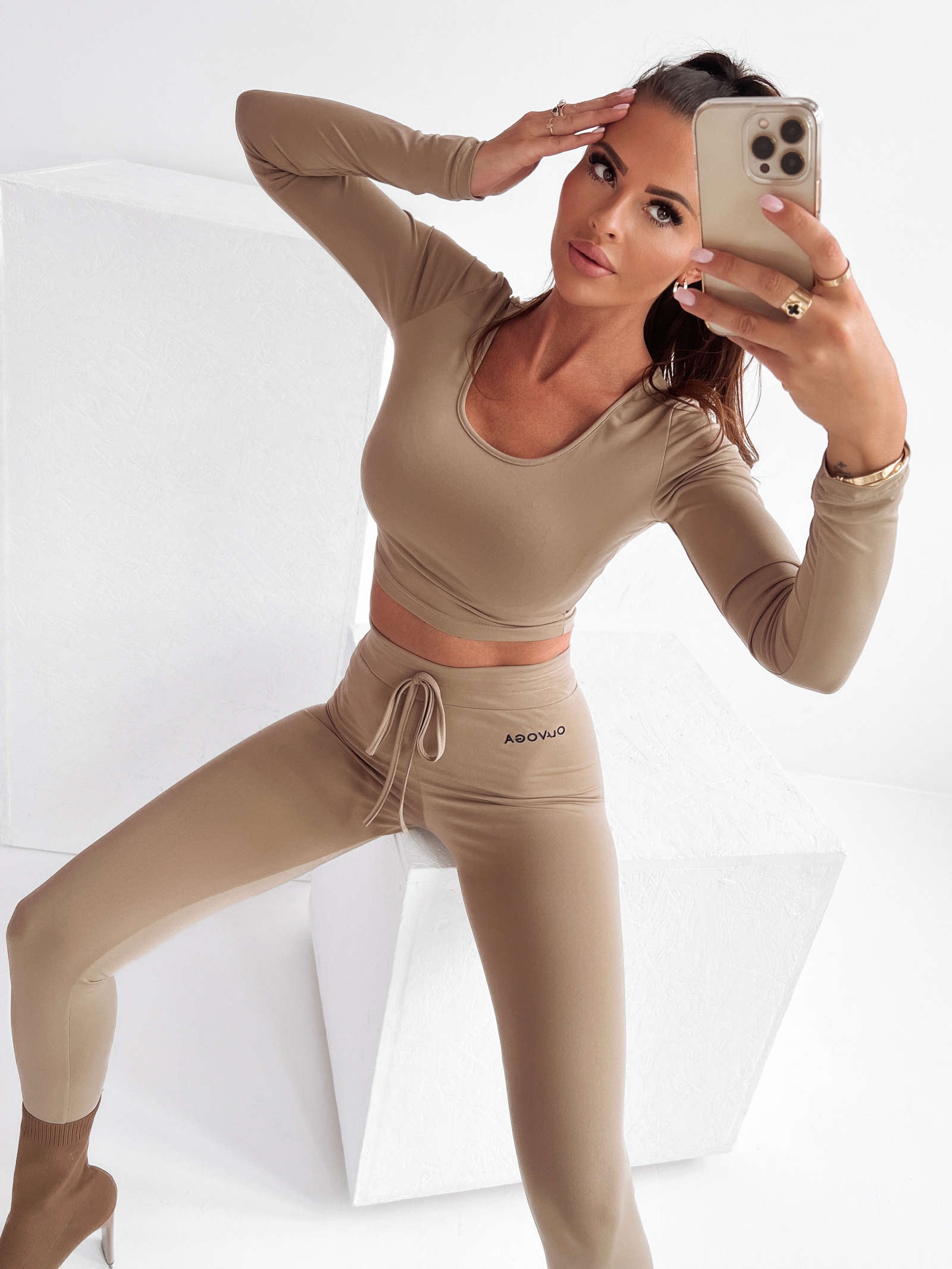 Komplet dopasowany Ola Voga Casual Comfort c.beżowy