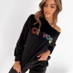 Komplet welurowy O'la Voga Made czarny