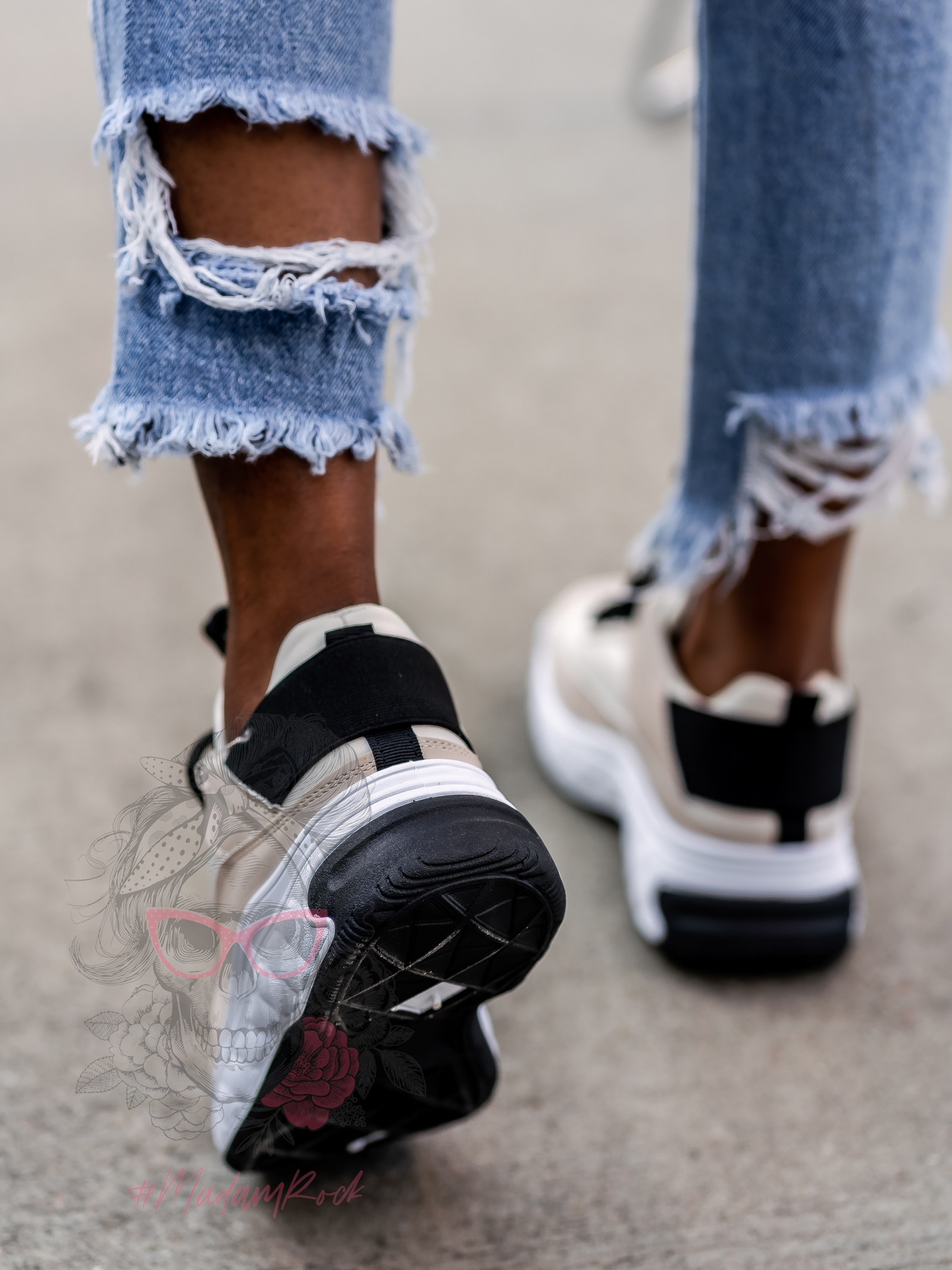 -WYPRZEDANE-Buty sportowe Madam Oslo beżowe