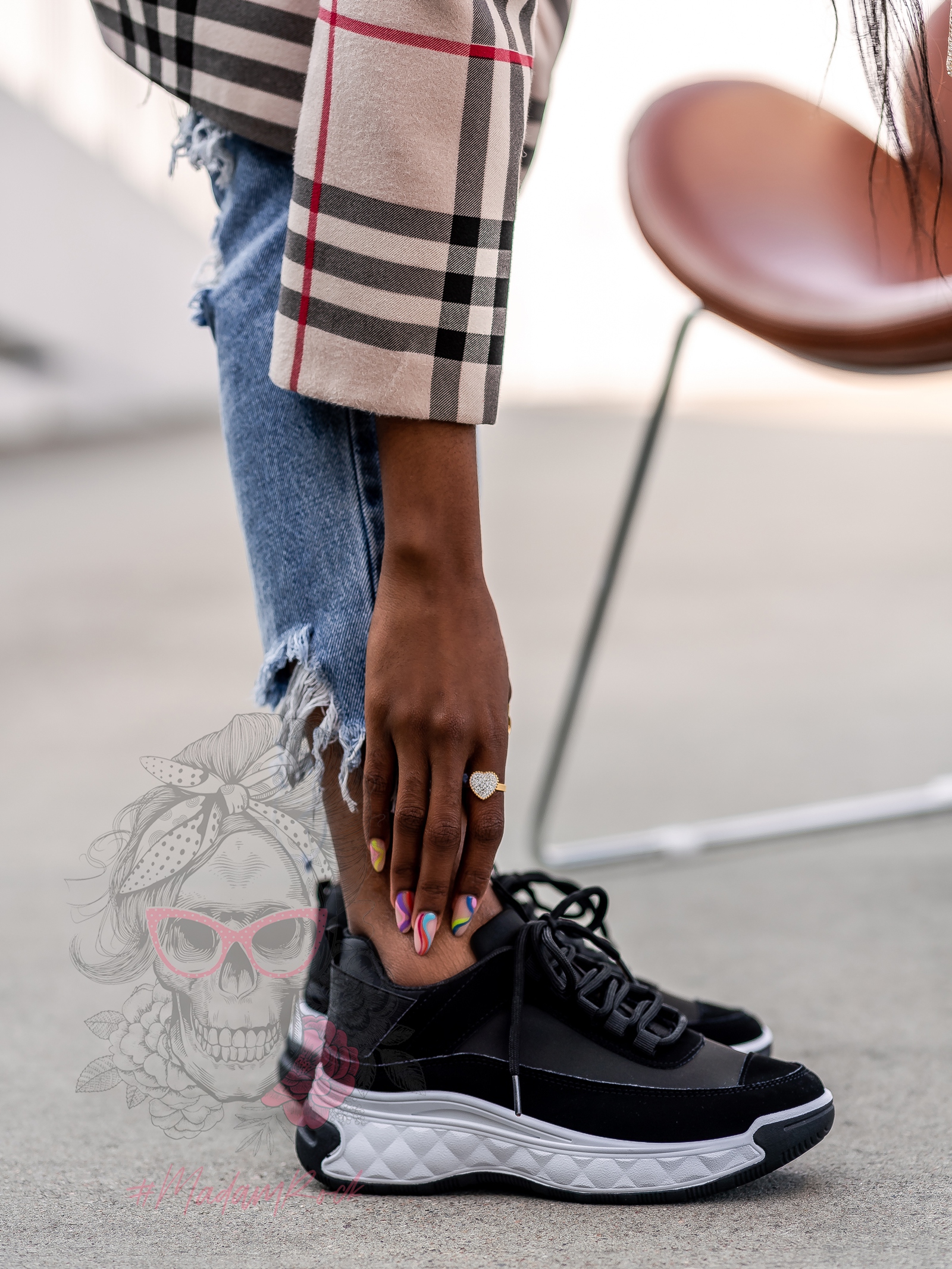 Buty sportowe Madam Oslo czarne