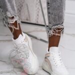 Buty sportowe Madam Supre białe z beżem