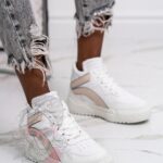 Buty sportowe Madam Supre białe z beżem