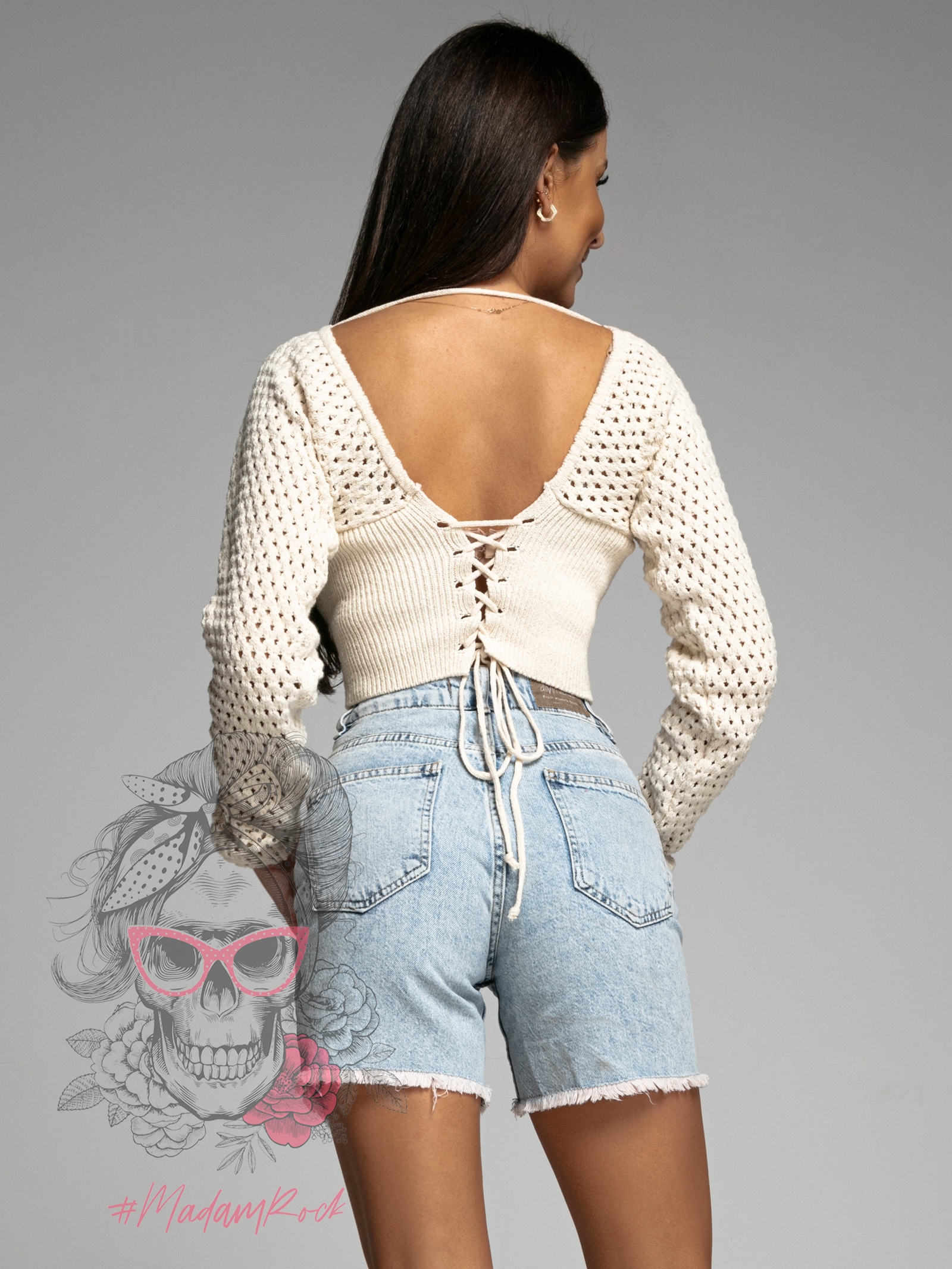 Spodenki jeansowe Madam Jumble niebieskie