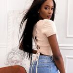 Top ażurowy Leti beżowy