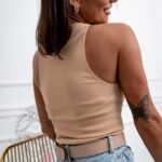 Top na ramiączka Nudes cielisty