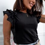 -WYPRZEDANE-Bluzka Fibreq czarny