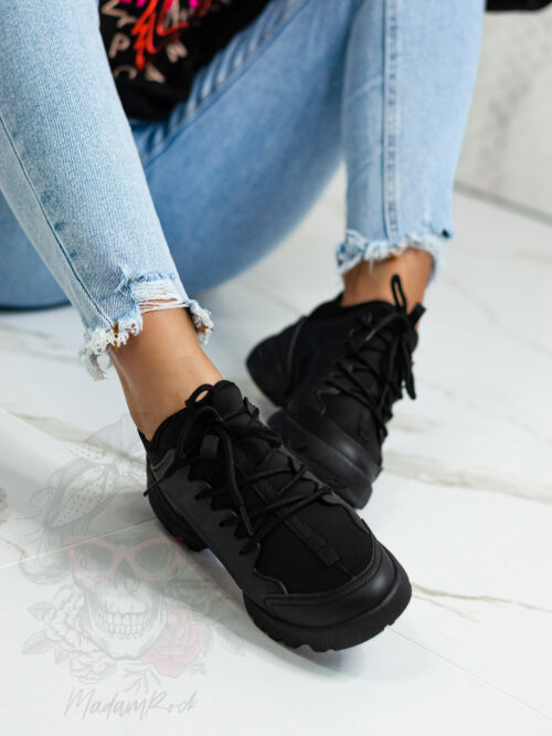 -WYPRZEDANE-Buty sportowe Madam Elsz czarne