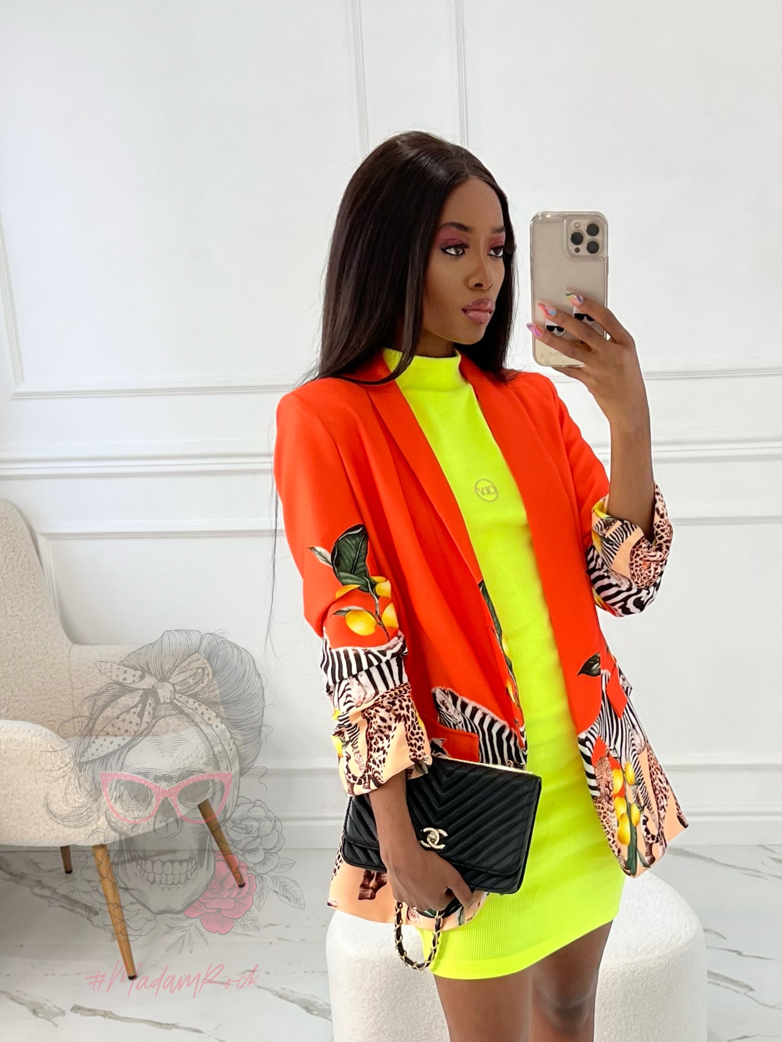 Marynarka damska Tuccan pomarańczowa