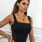 Top asymetryczny SETUP Rock czarny