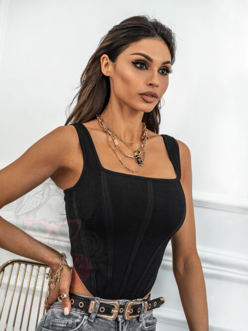 Top asymetryczny SETUP Rock czarny