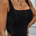 Top asymetryczny SETUP Rock czarny