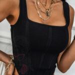 Top asymetryczny SETUP Rock czarny