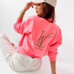 Bluza bomberka O'la Voga High School neonowa różowa