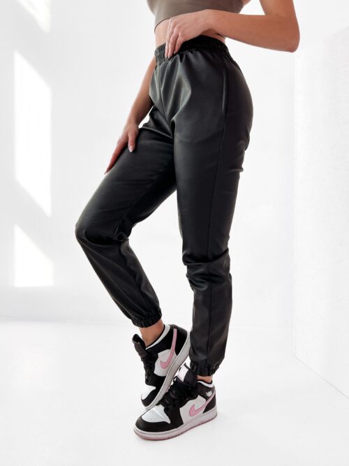 Spodnie skórzane Ola Voga Fresh Leather czarne