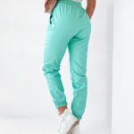 Spodnie skórzane Ola Voga Fresh Leather miętowe